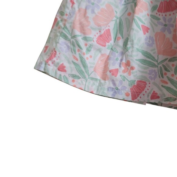 New & EUC 9 Month Girl Lot of 2 Dresses Layered Floral Ruffle Sleeves Cotton - Picture 14 of 16